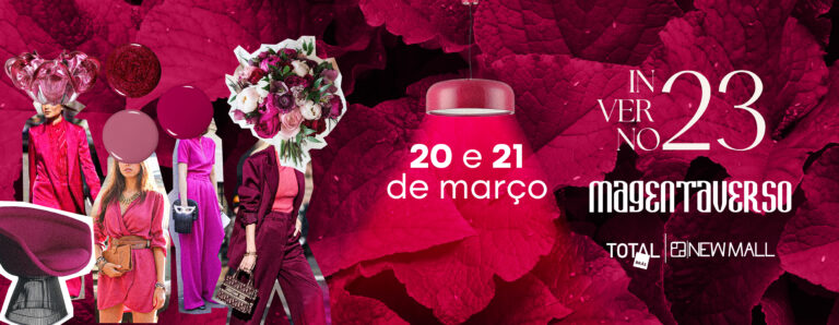 Cor do ano Pantone 2023 - Viva Magenta - Shopping Palladium Curitiba